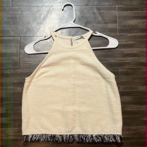 White Zara top. Size small